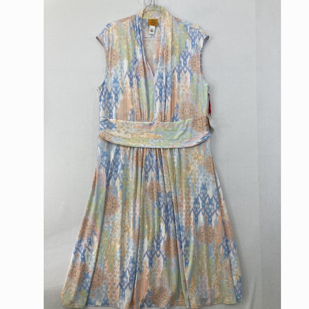 Ruby Rd. Size 1x Multi Color Abstract Stretch Sle… - image 1